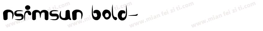 nsimsun bold字体转换